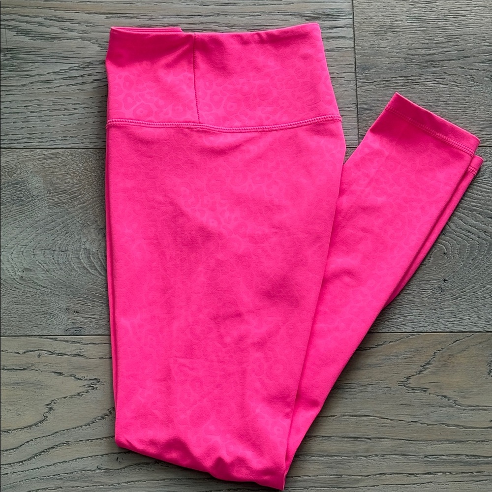 ZYIA Active Hot Pink Leopard Light N Tight  7/8 24" Leggings- 2 - Picture 8 of 12